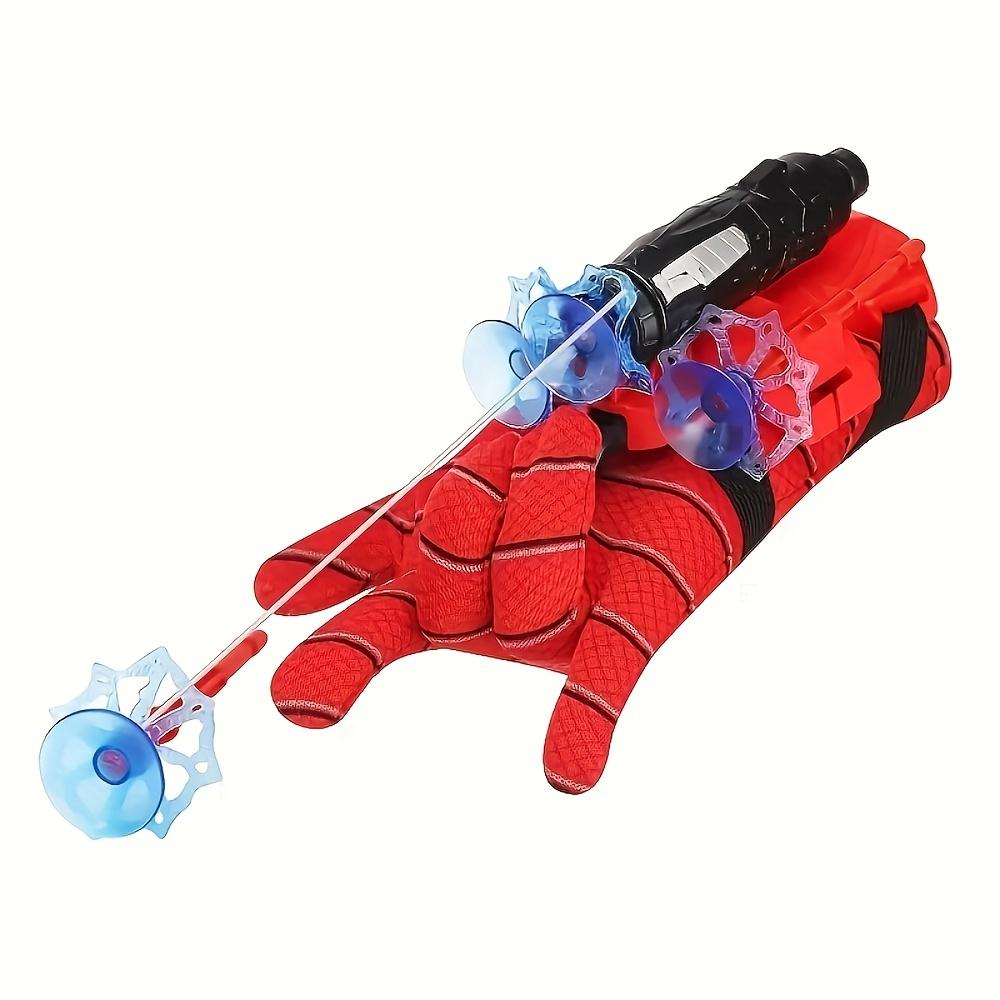 1SET Spider Web Launch Gloves - Red and Blue Hero Toys, Suitable for Children and Adults, Fun Interactive Party Games, Durable ABS Material