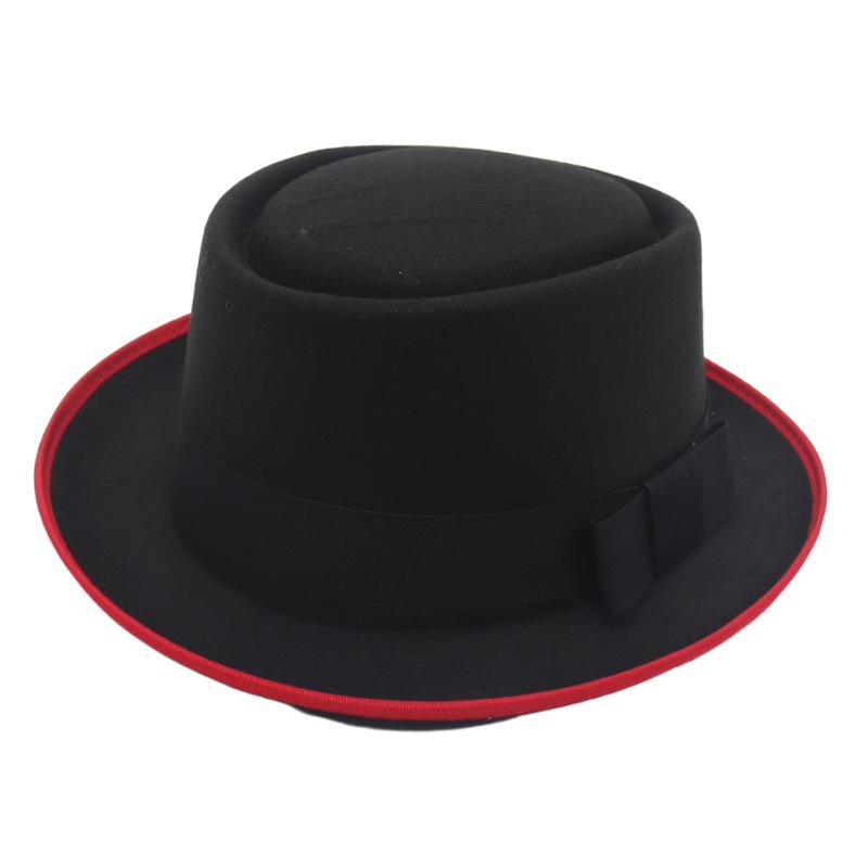 Wind Churchill Top Hat Bow Ribbon Feather British Gentleman Jazz Men'S Hat