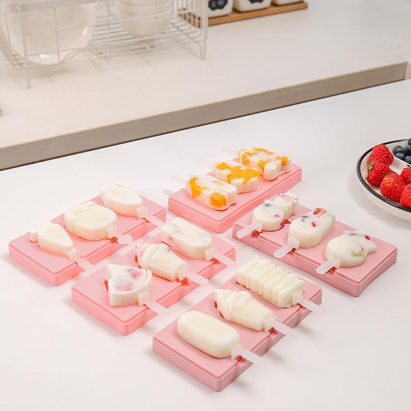 Ice Cream Popsicle Mold with Lid and Stick for Homemade DIY Treats