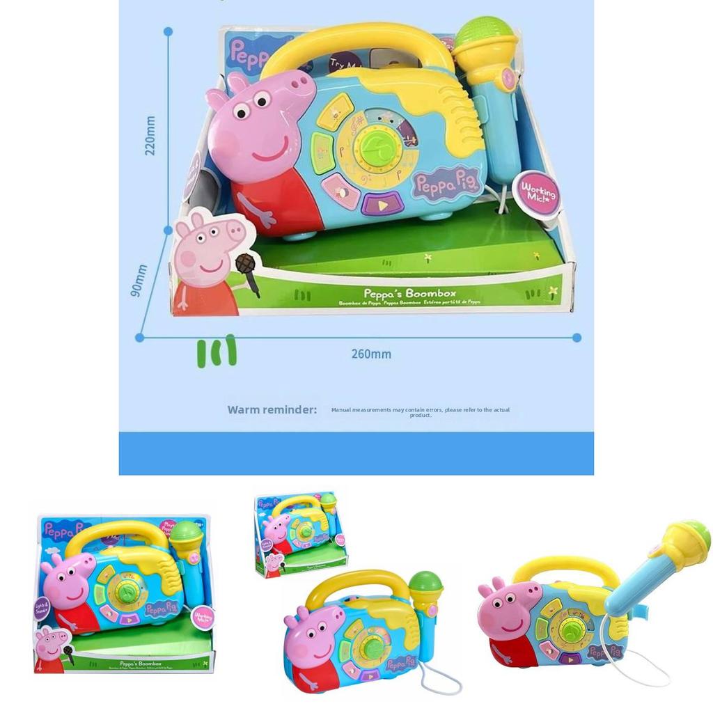 Peppa Wutz Spielzeug Lautsprecher mit Licht und Mikrofon für Kinder zum Singen und Interaktiven Spielen