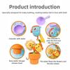 Baby Bath Toy Play Water Duck/Flower Shape Waterwheel Children Fun Shower Bathtub with Suction Cup Kids Water Spray Sprinkler