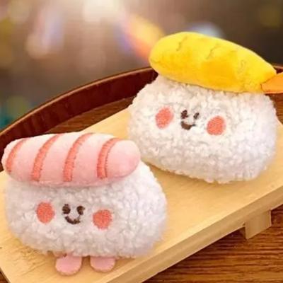 Chaveiro de Réplica de Comida Fofinho Pingente de Mochila Estilo Sushi Boneca Decorativa Pingente Presente Inovador