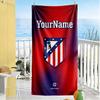 Atletico Madrid Customized Name Beach Towel Quick-Dry Soft Microfiber Suitable for Swimming Gym Camping Yoga Vacation