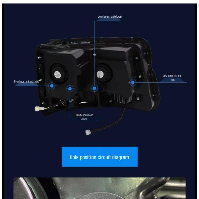 Delonghi F3000/M3000 All-LED Headlight Assembly: Super Bright Focus for Shaanxi Auto