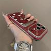 Snowflake KT cat applies to iPhone17 Pro mobile phone case Apple 16 Pro New Year 15 Pro red 14 Pro card bag