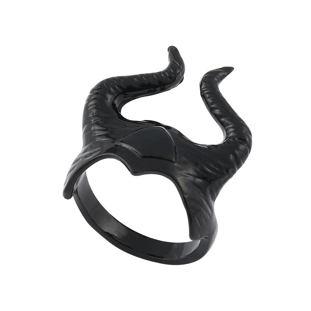 Maleficent Horn Ring Halloween Masquerade Ring Ring Side Prop Trend No