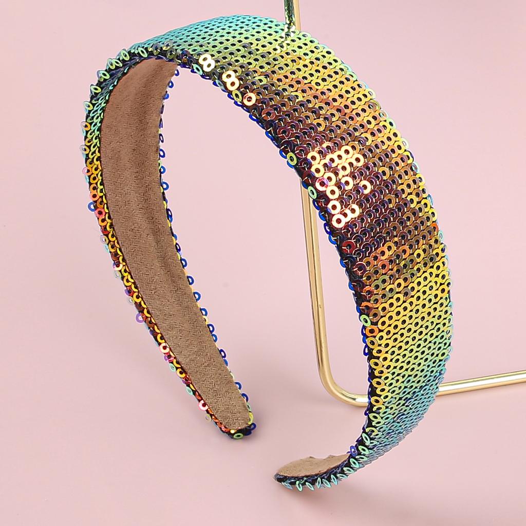 Serre-têtes à paillettes tendance Filles Brillants 3CM Serre-têtes Filles Femmes Serre-têtes Enfants Enfants Décoration de fête Accessoires pour cheveux