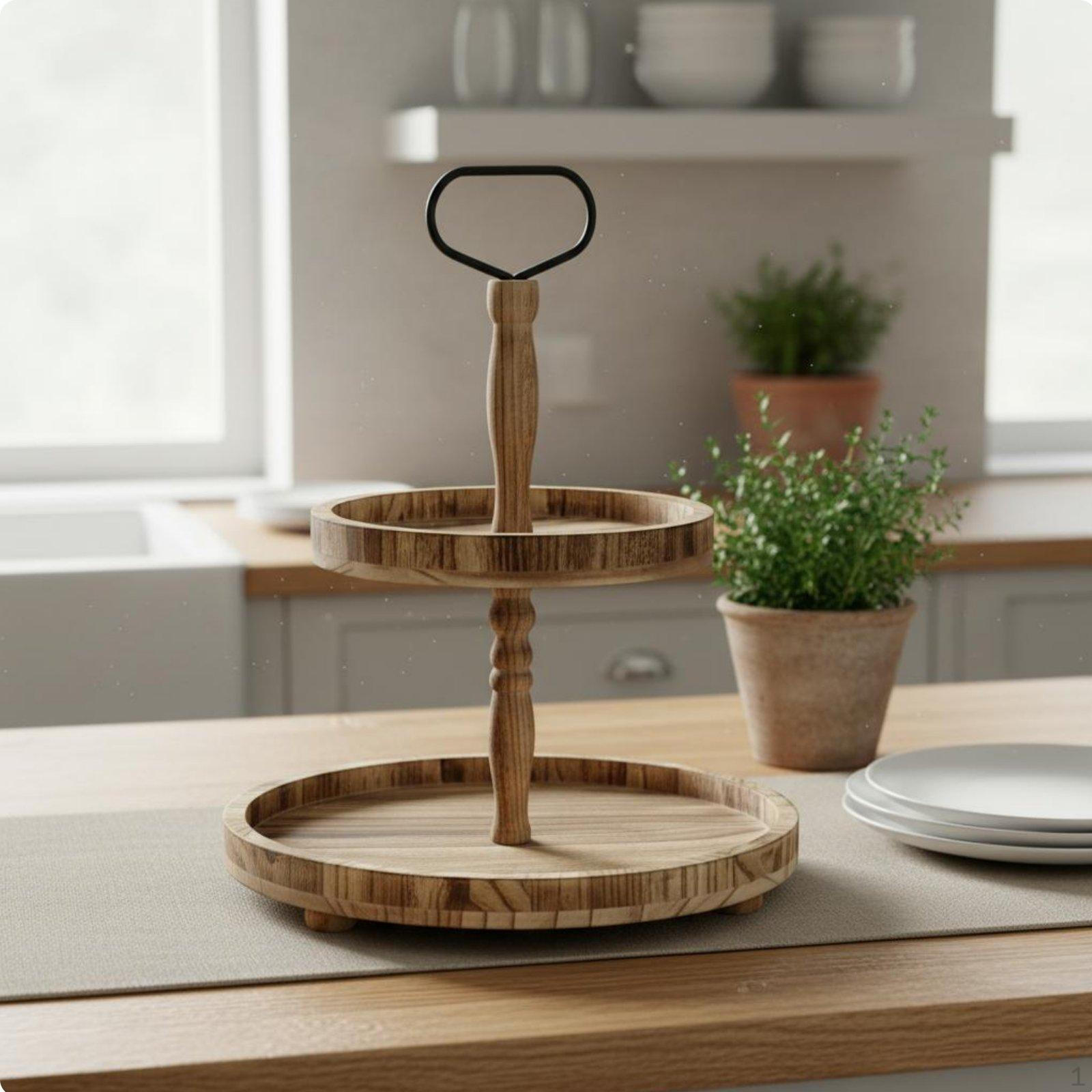 Two Tiered Dessert Stand 2 Tier