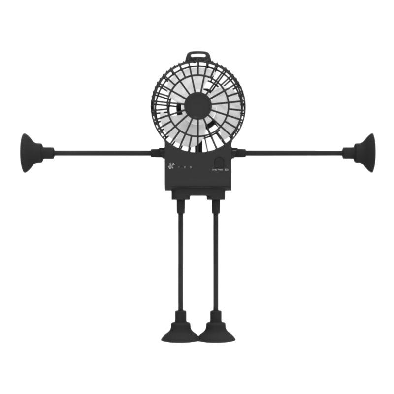 Octopus Suction Cup Mini USB Fan: Silent for Office, Dorm, Kitchen, and Desktop Use