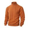 Jacquard Knitted Sweater Autumn and Winter Solid Color Turtleneck Warm Casual Men's Long-sleeved Sweater