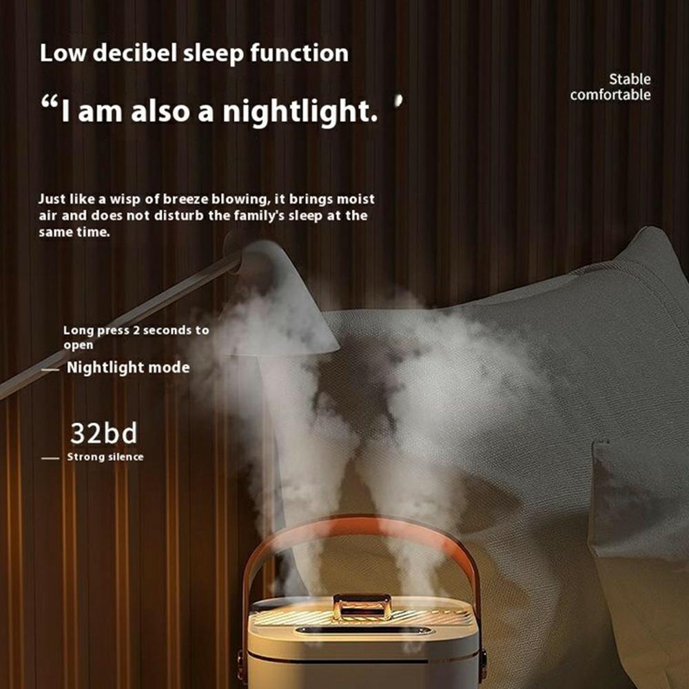 

Humidifier Double Spray 1.8L Mist Maker Fogger LED Night Light 32dB Quiet Green/EUPlug