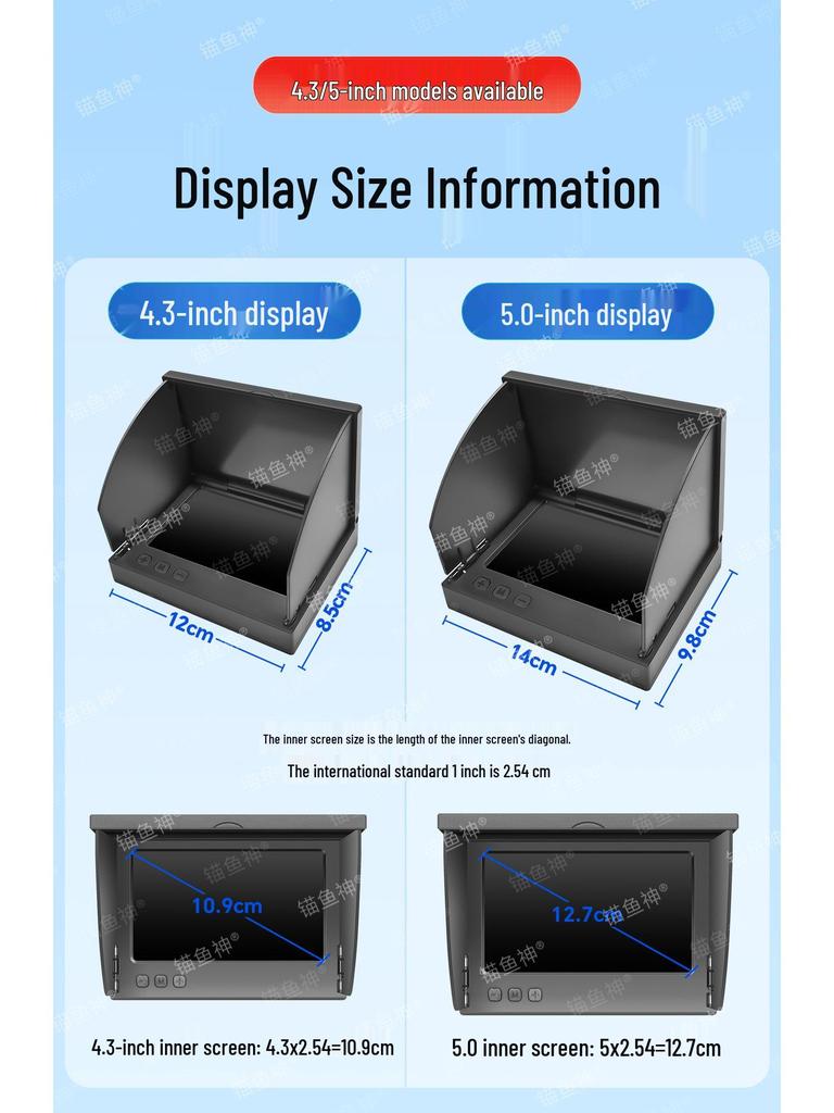 5" Ultra-Clear IPS LCD Fish Finder with Sonar