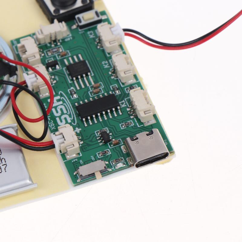 Wiederaufladbares MP3-Soundmodul Licht Magnetischer Auslöser Steuerung Mit Lautsprecher Für DIY Kühlschrankmagnet Musikdose Handgemachtes Bastelset