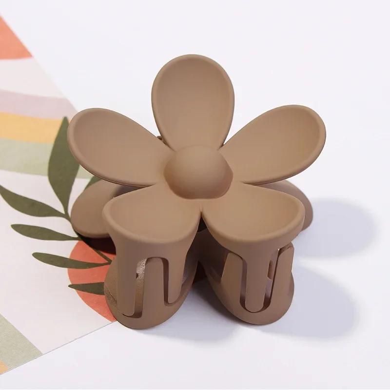 3.5cm 7cm Korea Flower Shape Hair Claw Clips Women Girls Ponytail Hairpin Barrette Headwear Accessories