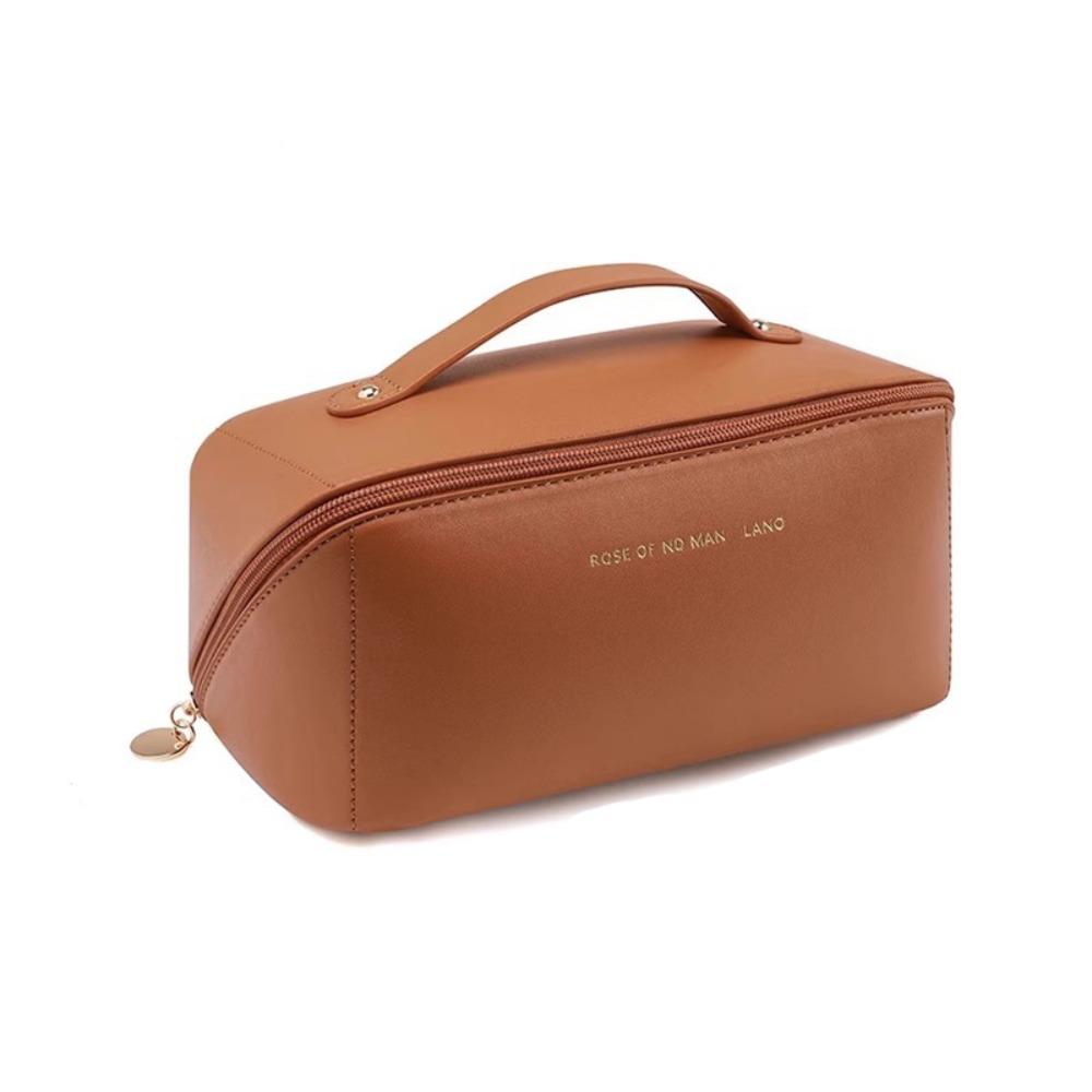 Portable Handheld Cosmetic Case Large Capacity Travel Toiletry Bag Pillow Makeup Bag  Travel