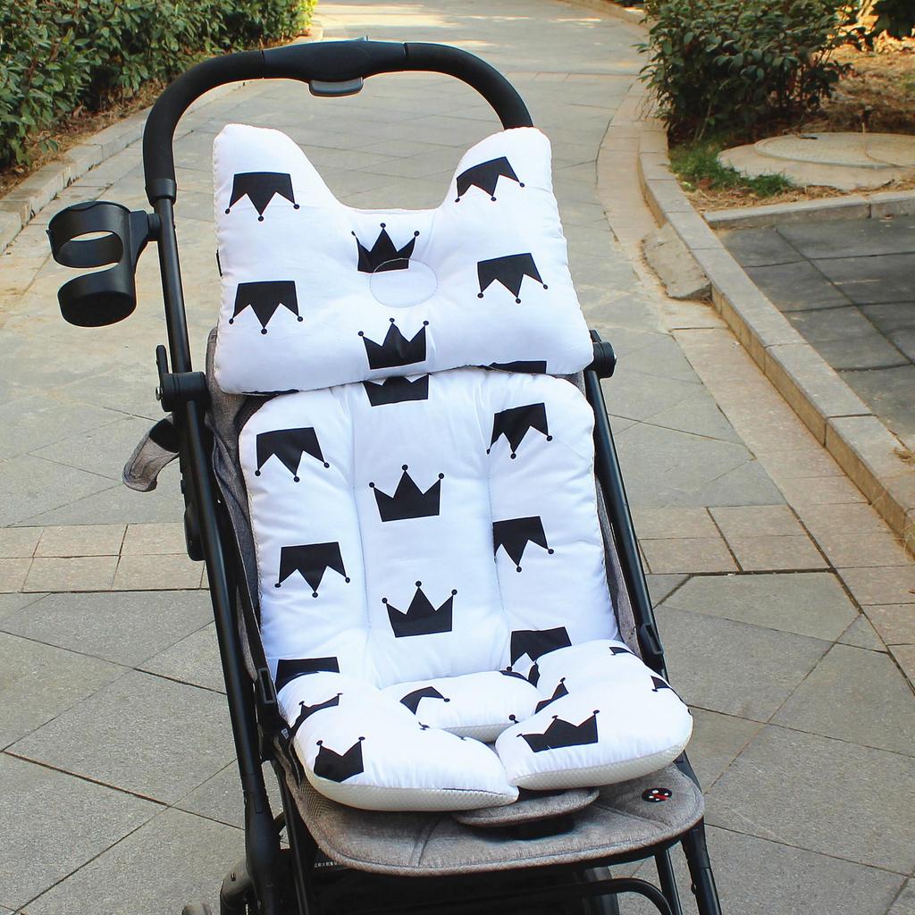 Korean Style Universal Baby Stroller Cushion - Thick, Cotton Pad for Pushchairs, High Chairs & Backrests, Suitable for All Seasons