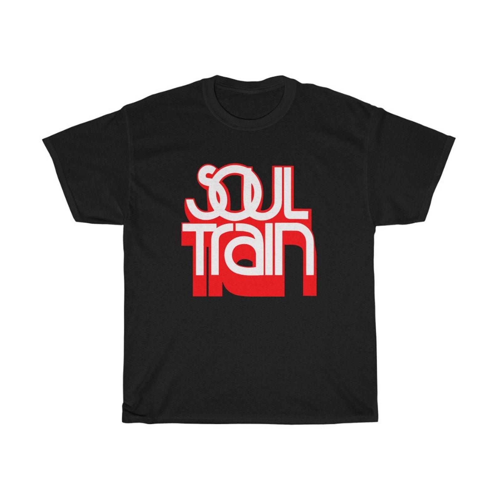 Soul Train Logo T-Shirt: Boogie Dance Red White Navy Black L