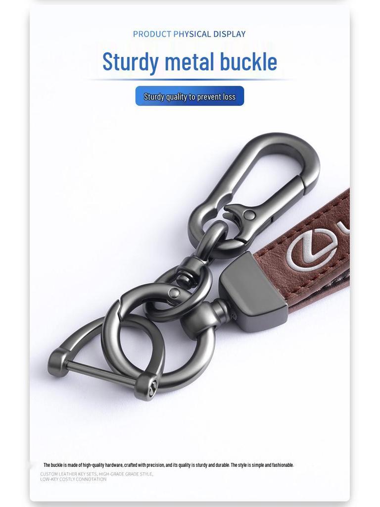 Husă cheie Lexus pentru GS IS ES200 NX RX300 CT200h - Geantă din piele cerată cu ulei