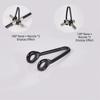 10/20pcs Plastic Misting System Connector Flexible Loop V Shaped Hanging Clip Holder Two Holes Design High Pressure Fog Machine