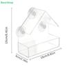 Clear Acrylic Window Bird Feeder with Suction Cups,House-Shaped Wild Bird Feeders for Outside,Garden & Window Viewing