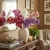 Moisturizing Artificial Vanda Orchid Plastic Real Touch Orchids Vase Decor Fake Flower  Hotel