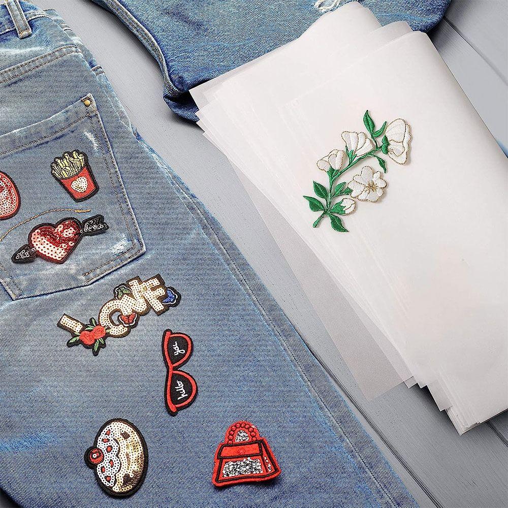 DIY Iron-on Patches Handmade Self Adhesive Water Soluble Paper Sewing Supplies Blank Hand Sewing Stabilizers