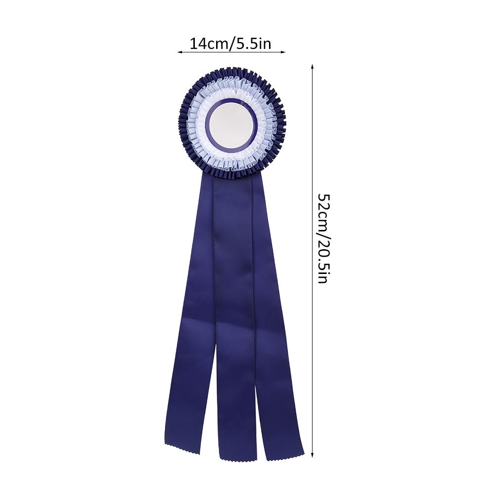 Second Place Rosette Ribbon Badge Exquisite Small Medal Award