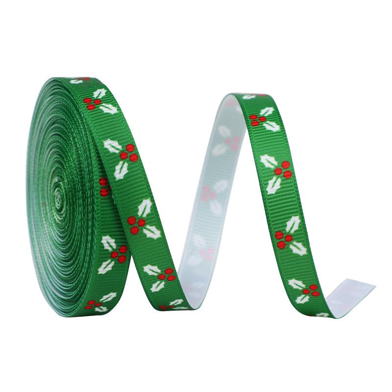 10 Yards 10mm Weihnachtsband Geschenkverpackung Polyesterband Schleife Neujahrsparty Handgemachte Geschenke Dekoration DIY Bastelmaterial