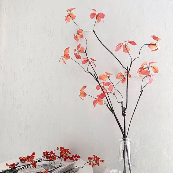 Artificial Holly Berries Long-Lasting Maintenance-Free Realistic Holly Berry Branches Bright Red Festive Home Decor