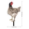 Henne Rasenornament Skulptur Veranda Huhn Gartenskulptur Hahn Hofpfahl für Weg Flur Weihnachtsbeet Thanksgiving