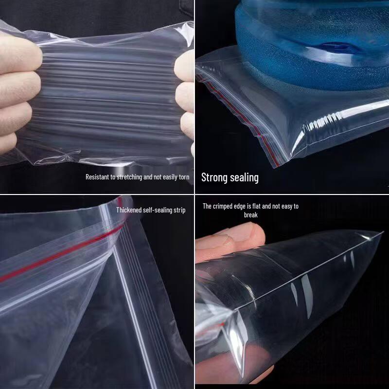ZISIZ Transparent PE Self-Sealing Bag