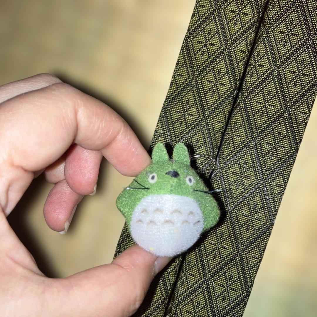 Ghibli Totoro mini keychain green