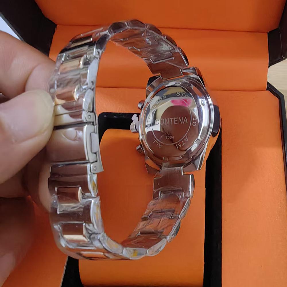 CONTENA Luxury Elegant Watch for Women Geneva Series Date Ladies Watch Alloy Stainless Steel Quartz Women's Watches Girl Reloj