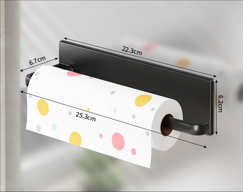 Kitchen Paper Towel Holder Adhesive Tissue Hanger Toilet Roll Paper Dispenser Cabinet Storage Napkin Rack Bathroom Accessories
