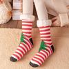 Women's Winter Christmas Stockings: Cozy Mid-Calf Snow Socks with Velvet, Perfect for Home Sleeping