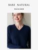 Women's Thickened V-Neck Cashmere Raglan Sweater - Loose Knit Two-Strand Base Layer for Autumn/Winter