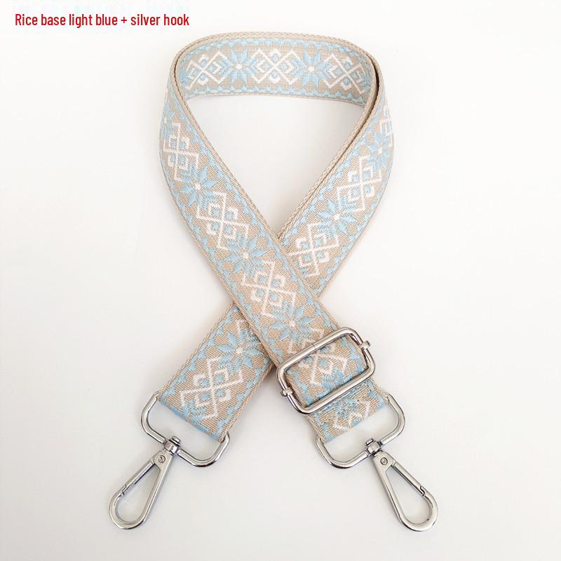 3.8cm Wide Diamond Jacquard Crossbody Strap for Bags and Backpacks.