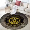 Borussia Dortmund,Round Area Rug,Carpet Rug for Living Room Bedroom Sofa Playroom Decor,Non-slip Floor Mat