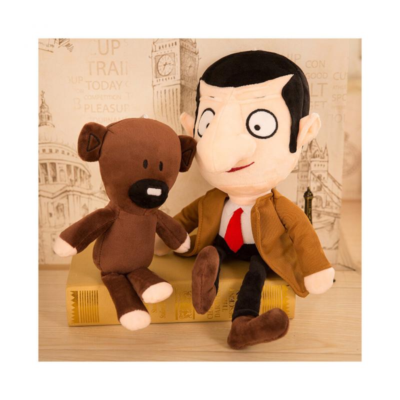 2 Pezzi Bambini Mr Bean+Orsacchiotto Regalo Orso Film Bambola Morbida Giocattolo di Peluche