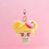 Cute Curly Hair Doll Plush Keychain Soft Kawaii Big Head Boy Girl Stuffed Pendant Healing Bag Charm Creative Plush Toy Gift