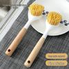 Long-Handle Kitchen Brush for Pots & Dishes, Non-Stick & Oil Stain Removal
