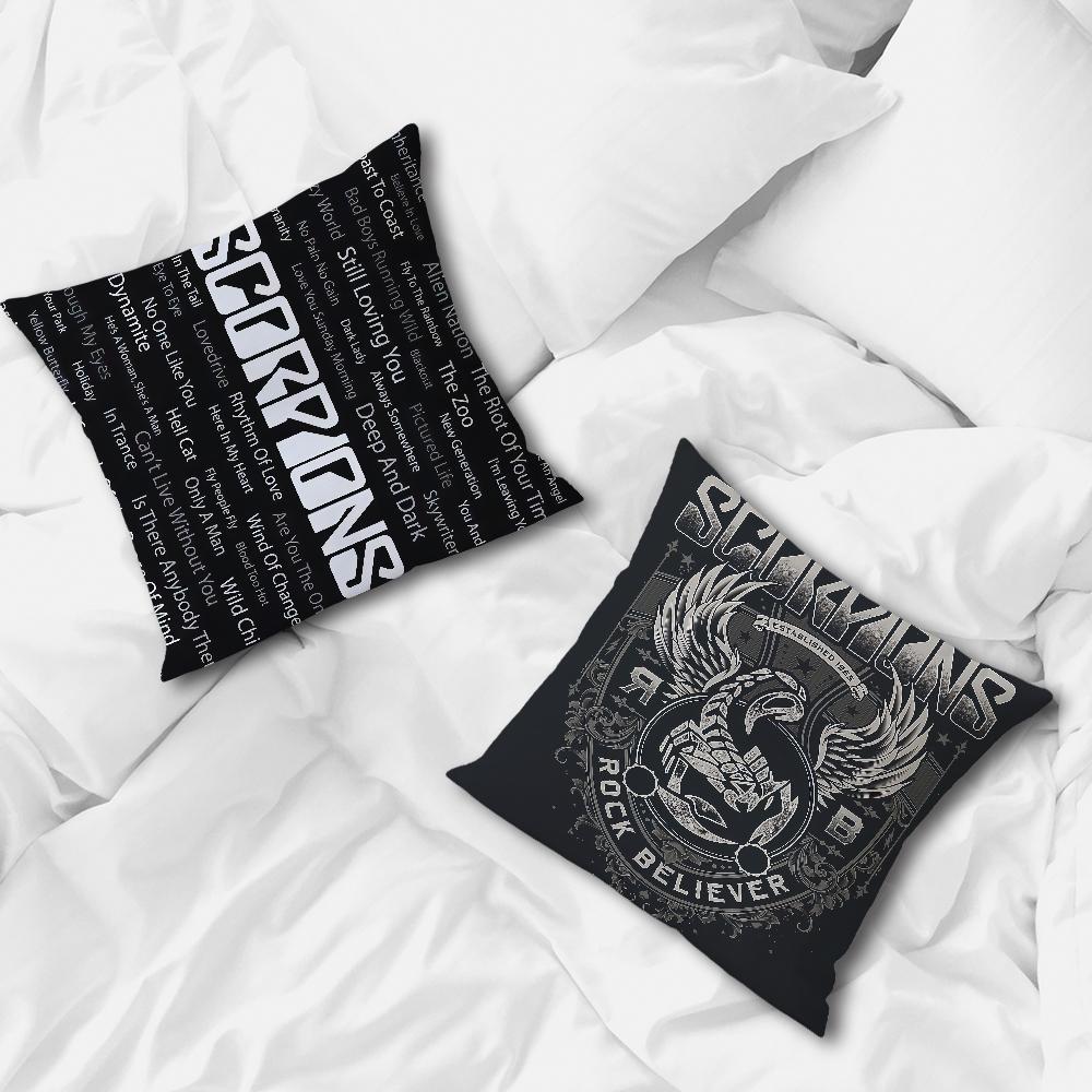 Cushion Cover S-ScorpionS Comfortable Soft Pillow Case for Sofa Band Living Room Home Office Decor and Protective Covers