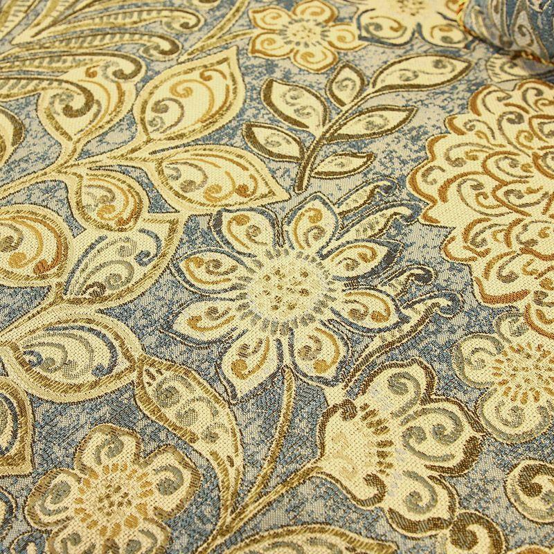 Europäischer Jacquard-Sofakissenbezug aus Chenille in L-Form mit Rocksaum, rutschfest, verschleißfest, Sofatuch, Kissenbezüge