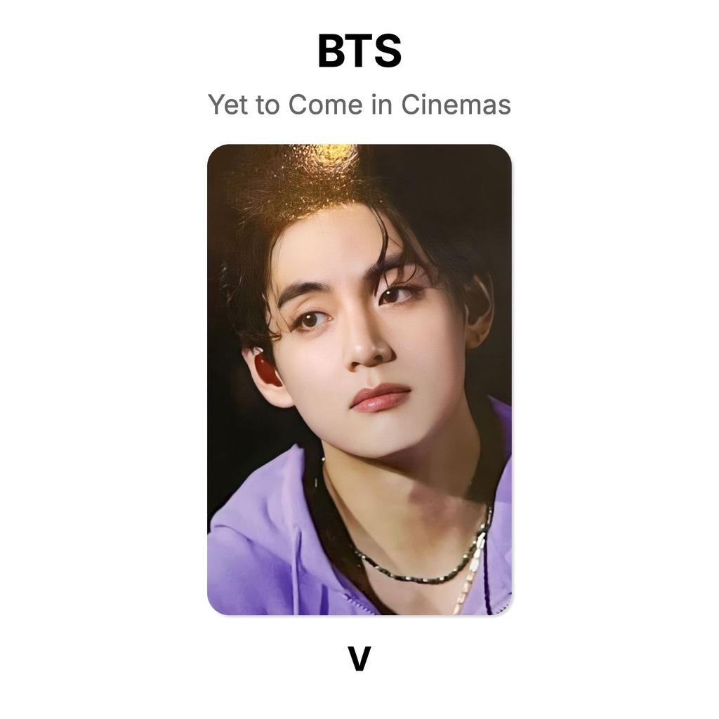 BTS Yet to Come in Cinemas Official Photocard
