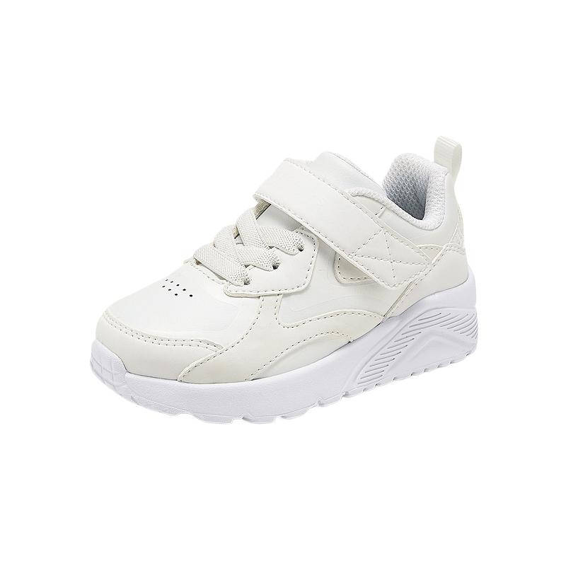 Skechers Kids Lightweight Comfortable Durable Low-Top Walking Shoes Baby Shoes White 403645N-WHT