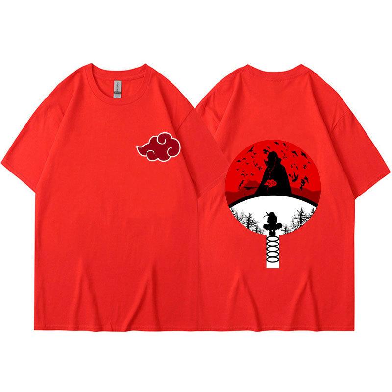 Anime Uchiha Itachi Printed Short-sleeved T-shirt Unisex Casual T-shirt Summer Couple's Top