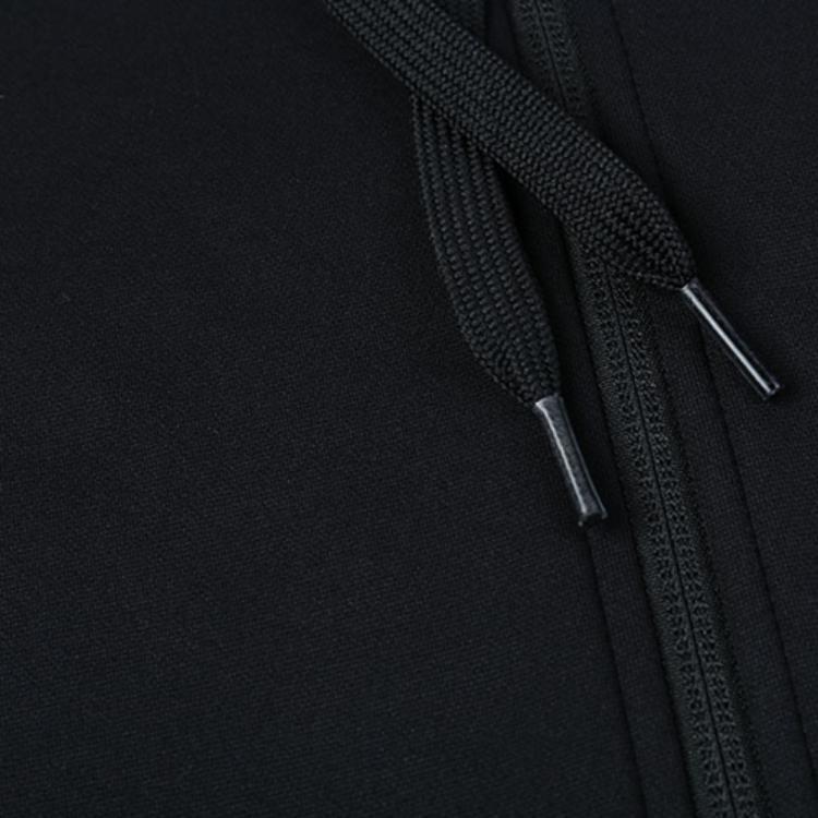 New Balance Logo Print Sports Fleece Lined Hood Jacket Winter Men's Black AMJ13020-BK