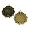 Fit 20mm Round Cabochon Bezel Pendant Setting Handmade Craft Blanks Frames