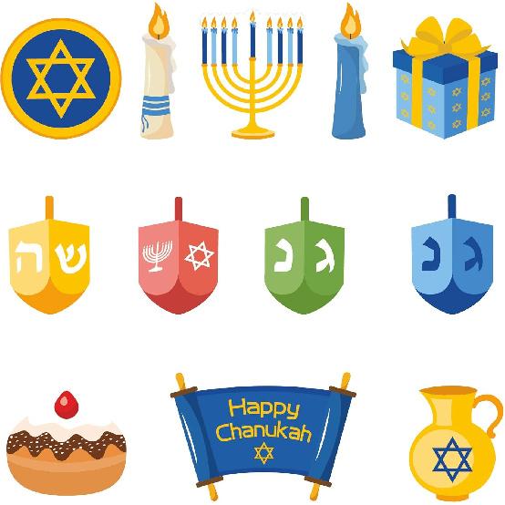 3 Pcs Hanukkah-Themed Banner Set, Creative Banner with Hanging Flags for Party Decorations