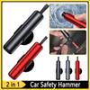 2 In 1 Car Safety Hammer Aluminum Alloy Car Emergency Escape Hammer High Hardness Life-Saving Rescue Tool Auto Accessories
